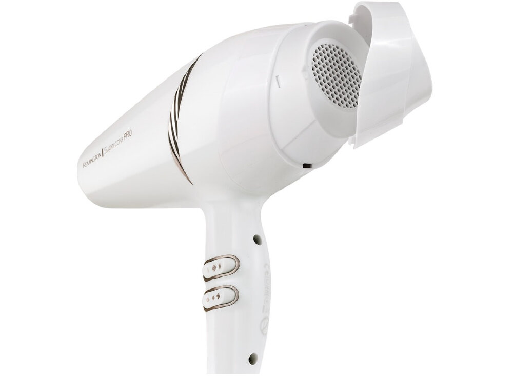 Suszarka REMINGTON SuperCare Pro AC7200W ceramiczna tylna kratka czyszczenie higiena demontaż