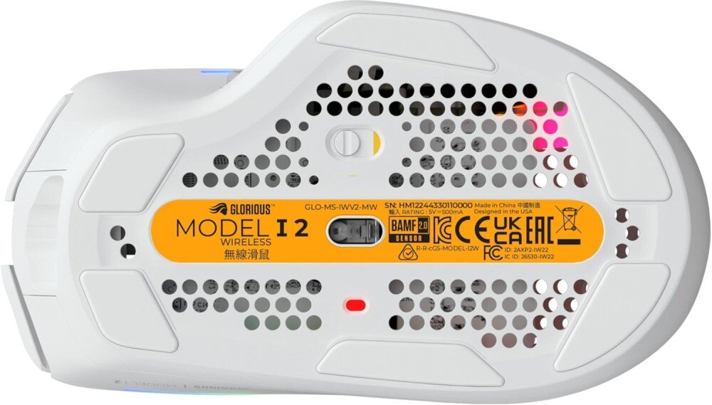 Mysz GLORIOUS PC Model I 2 Wireless Biały ślizgacze tworzywo PTFE płynność ruchu