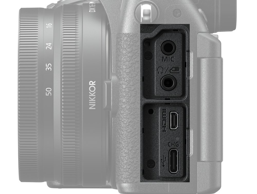 Aparat NIKON Z50II  Gniazda 