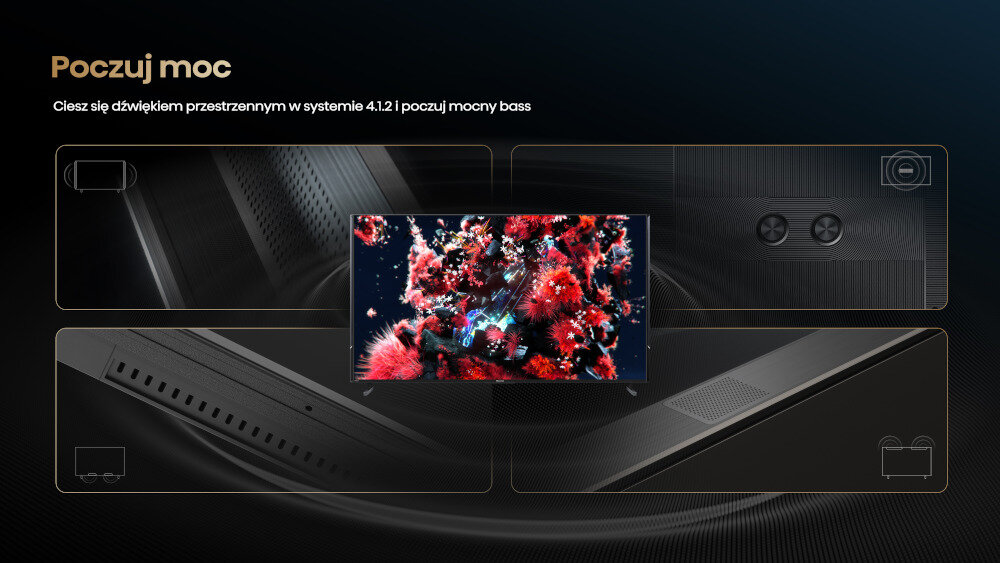 Telewizor HISENSE UXKQ  - głośniki