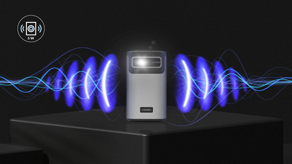 Projektor OVERMAX Multipic 8.1 HD - Pełne wrażenia dźwiękowe, projektor wydobywający dźwięk