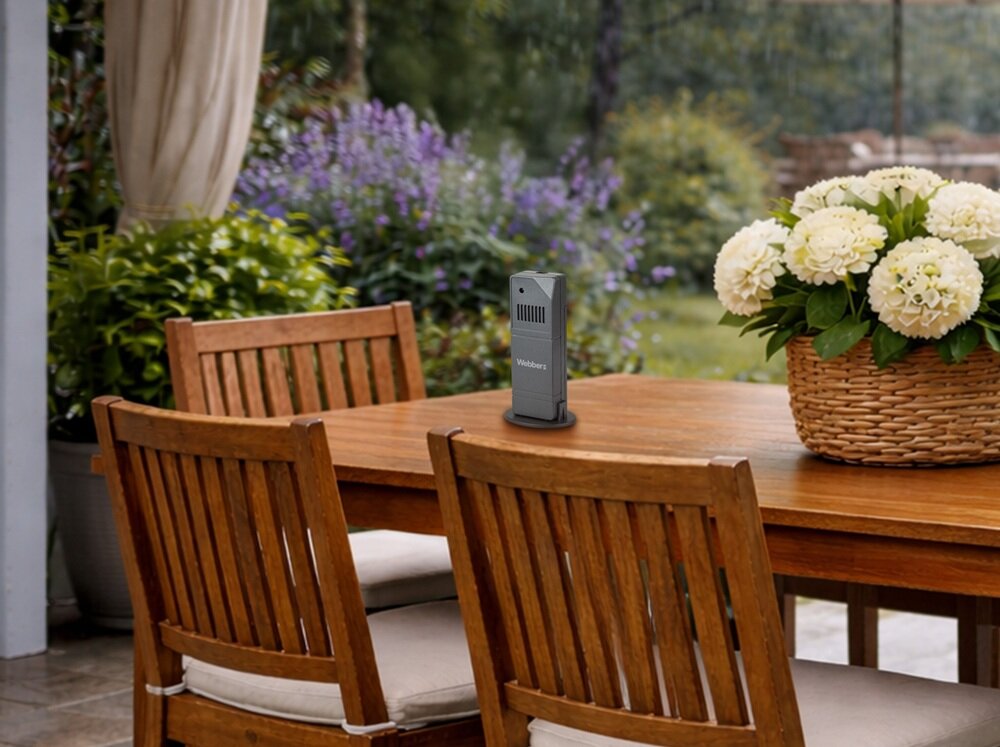 Stacja pogody WEBBER WS207 bezprzewodowy czujnik, dane do 30 metrów, montaż na świeżym powierzu