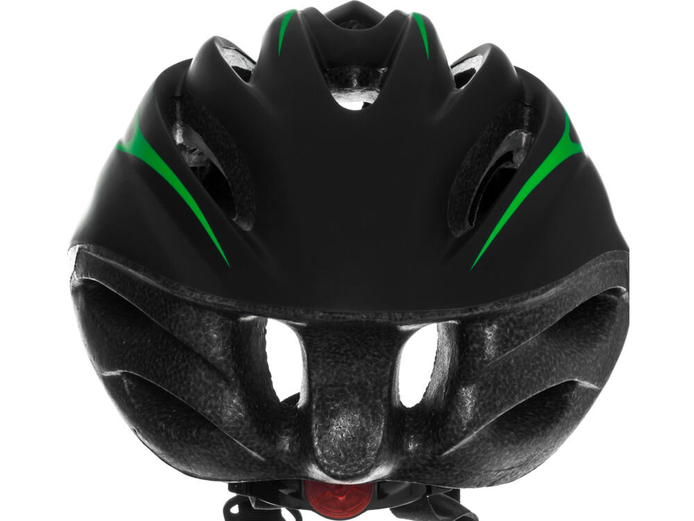 Kask rowerowy VÖGEL VKA-921M Czarno-zielony MTB (rozmiar L) regulacja pokrętło pasek