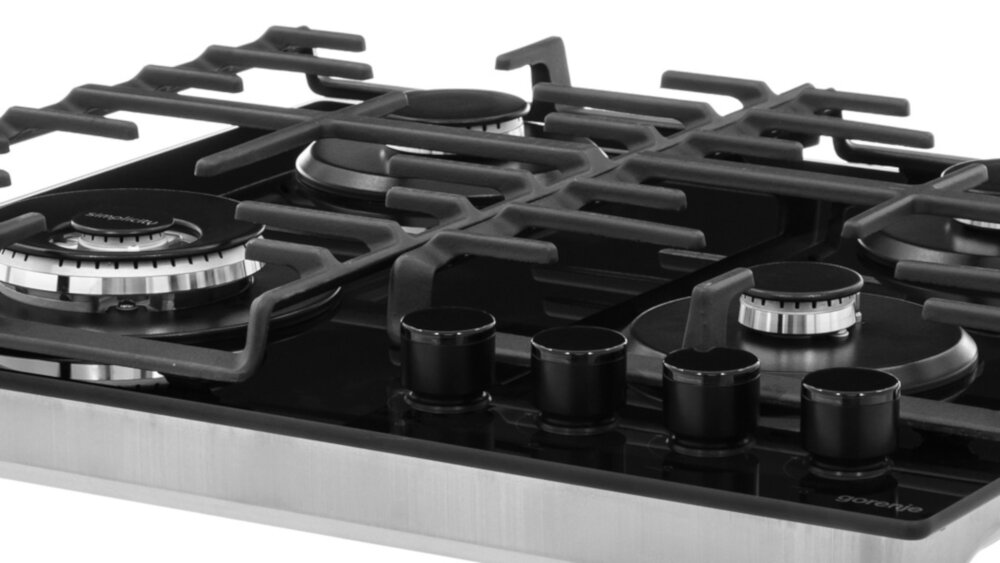 Płyta gazowa GORENJE GKTW641SYB - Żeliwne ruszty ProGrids