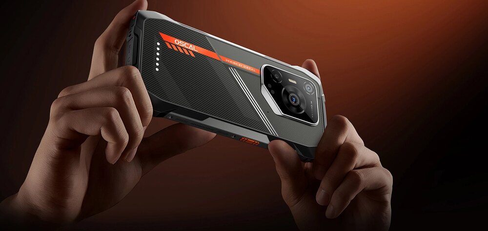 Smartfon OSCAL Pilot 3  aparat 50 MP Samsung JN1 20 MP kamera noktowizyjna SONY IMX376