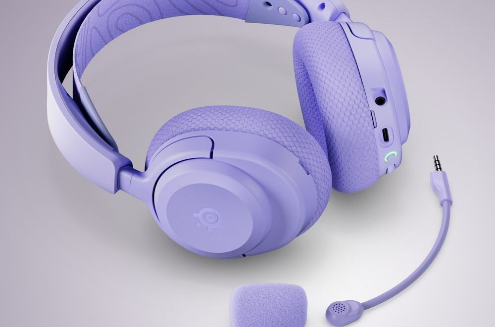STEELSERIES Arctis Nova 3 odpinany mikrofon 32kHz 16bit komunikacja gaming voice chat, słuchawki z odłączonym mikrofonem