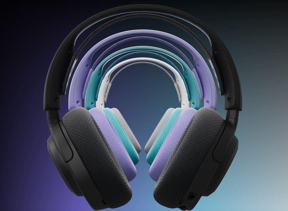STEELSERIES Arctis Nova 3 wybór koloru gaming headset personalizacja wyglądu, różne wersje kolorystyczne słuchawek