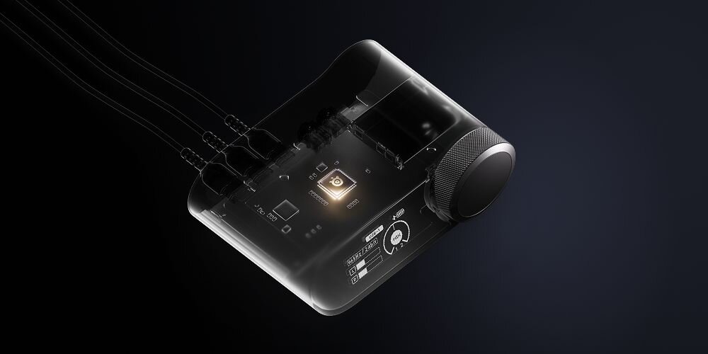 STEELSERIES Arctis Nova Pro Omni słuchawki gamingowe 96 kHz 24 bit kodek LC3 plus szczegółowy dźwięk, przetwornik na ciemnym tle