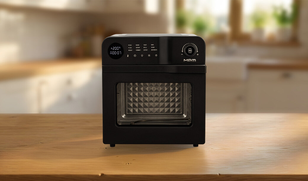 Frytkownica MFR-15 z numerami na kuchennym blacie.