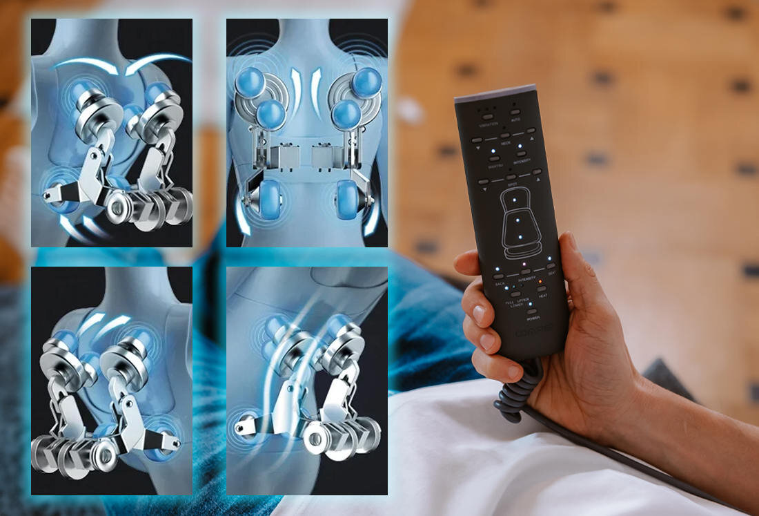 Mata masująca MEDIVON Aurora łatwe użytkowanie wygoda komfort korzystanie pilot dostosowanie ustawienia