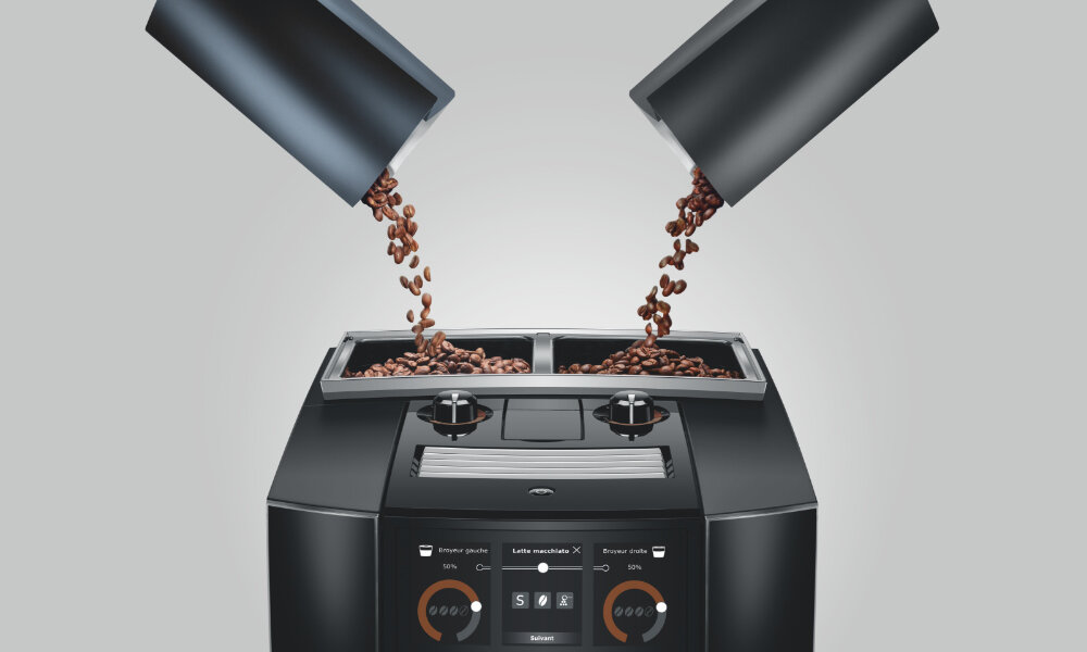 Ekspres JURA J8 Twin EA Diamond Czarny Dwa młynki stożkowe