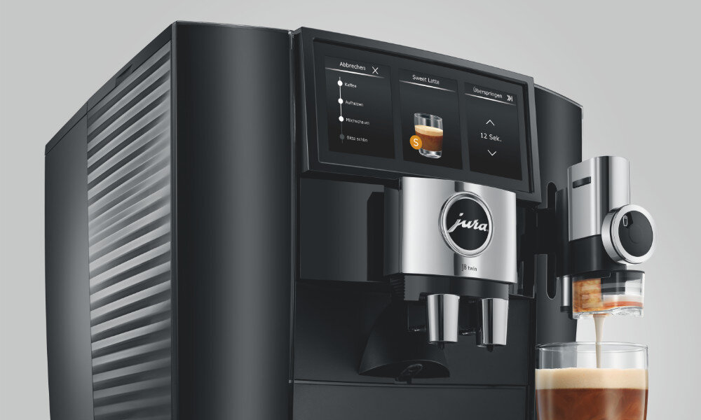 Ekspres JURA J8 Twin EA Diamond Czarny funkcja ExtraShot intensywny smak