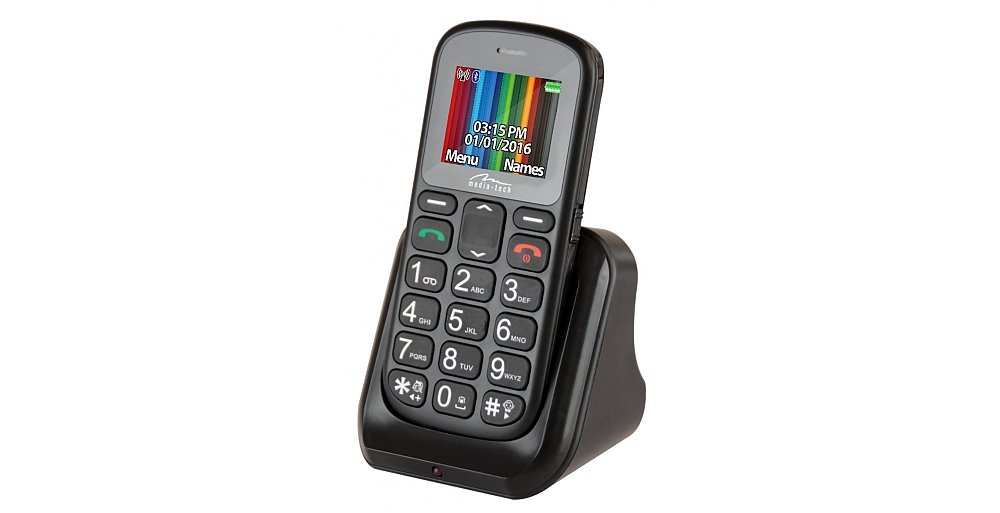 Telefon MEDIA-TECH MT852 Czarny opis cechy funkcje