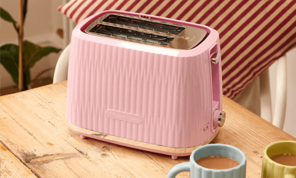 Toster RUSSELL HOBBS Eden 27372-56 Różowy Estetyczny design eleganckim wzornictwem efektowny wygląd 