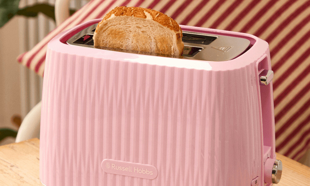 Toster RUSSELL HOBBS Eden 27372-56 Różowy Funkcja Lift & Look bezpiecznie unieść pieczywo sprawdzić stopień opieczenia kontrola