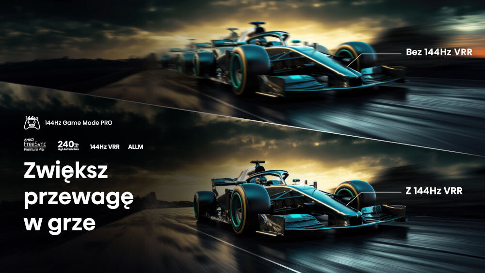 telewizor HISENSE 65U7NQ - 144 Hz tryb gry PRO