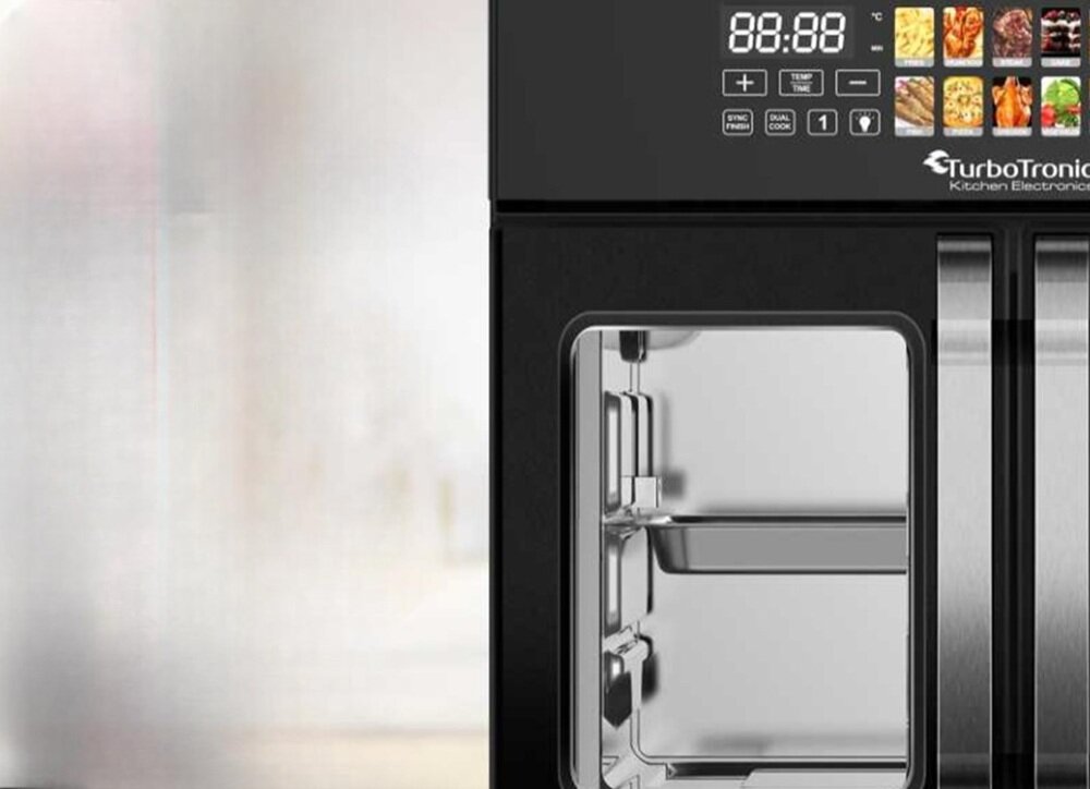 Piekarnik TURBOTRONIC TT-AFO240 Czarny wysoka moc, szybkie nagrzewanie, stabilna temperatura, równomierny efekt