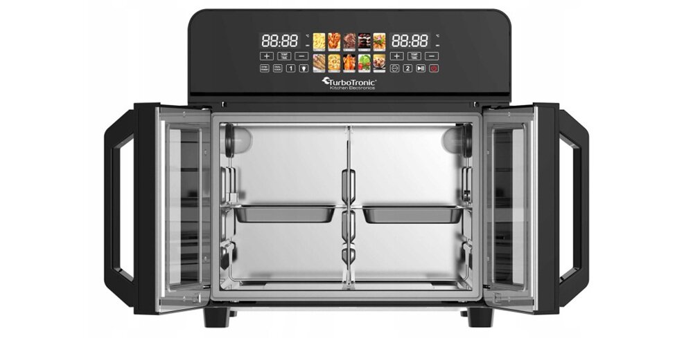Piekarnik TURBOTRONIC TT-AFO240 Czarny korolowy wyświetlacz dotykowy, szybkie ustawienia parametrów, łatwa obsługa