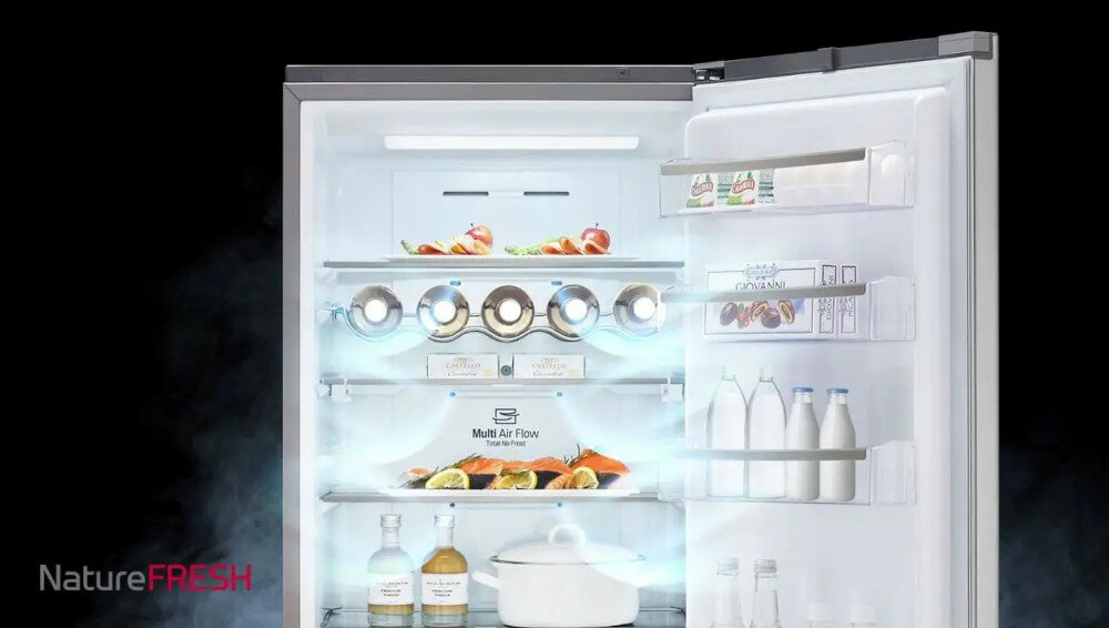 Lodówka LG GBB940BMQZT Nofrost NatureFRESH cooling