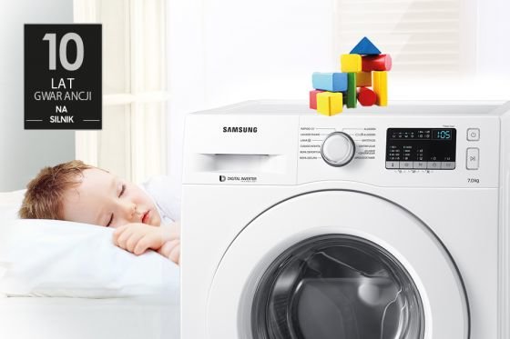 Samsung Silnik Digital Inverter. 10 lat gwarancji wytrzymałości