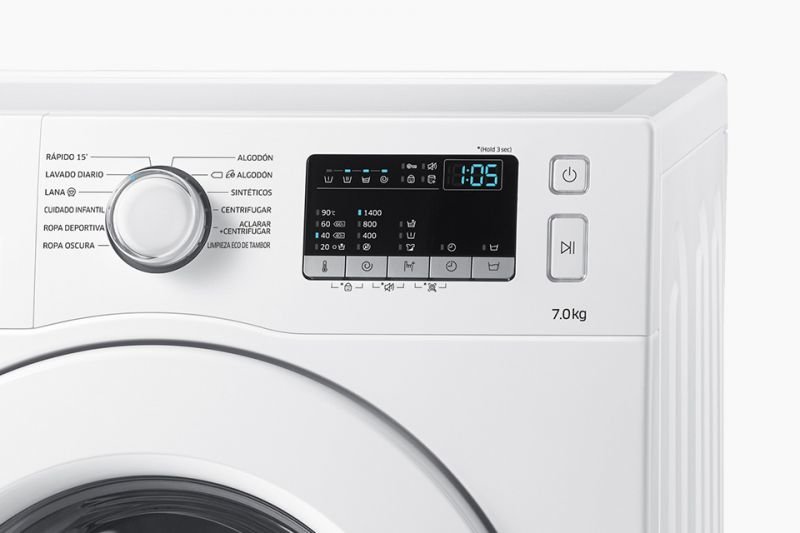 Samsung 12 programów prania. Intuicyjne sterowanie dla Twojej wygody