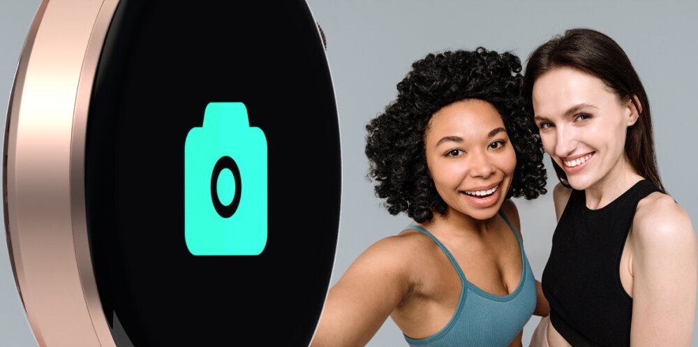 Smartwatch FOREVER Forevive 4 SB-350 ekran bateria czujniki zdrowie sport pasek ładowanie pojemność rozdzielczość łączność sterowanie krew puls rozmowy smartfon aplikacja