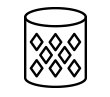 Ikona bębna Diamond