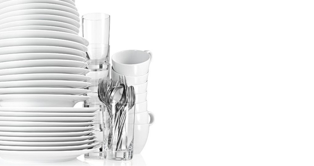 Zmywarka BOSCH SMS2HTI06E wizualizacja talerze sztućce naczynia szkło kubki szklanki zmywanie bez zgadywania program automatyczny Auto dostosowanie cyklu czas programu oszczędne zmywanie wody energii optymalna wydajność