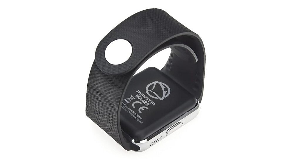 Smartwatch MANTA MA429 ekran bateria czujniki zdrowie sport pasek 