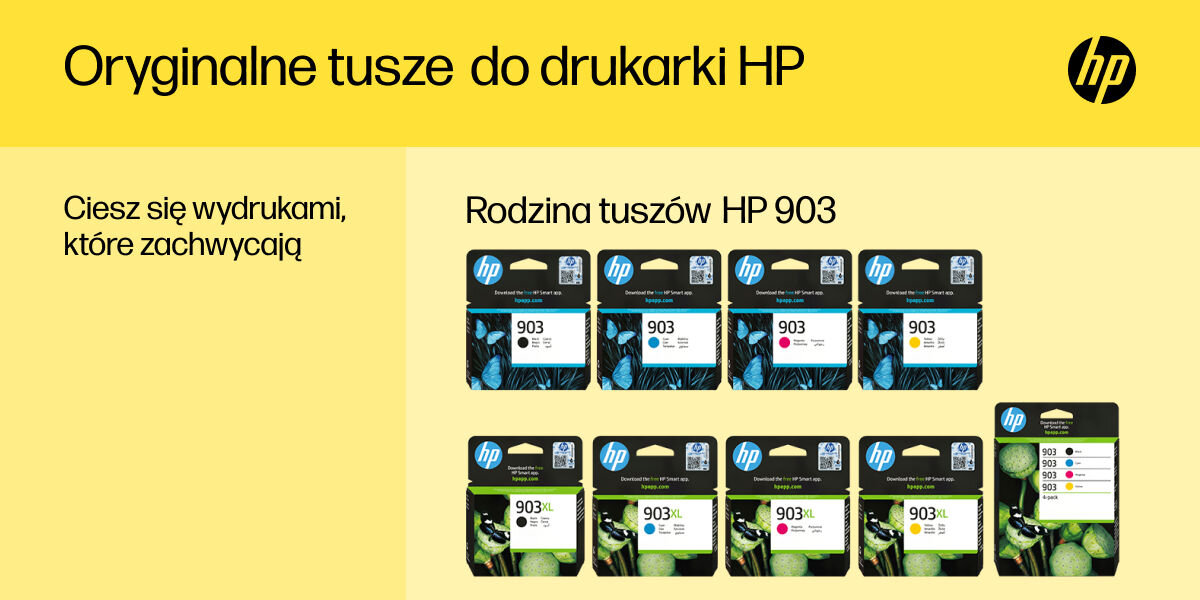 Tusz HP 903 Instant Ink czarny 8 ml T6L99AE
wysoka jakość niezawodność do 50% więcej stron w porównaniu do zamienników zgodność