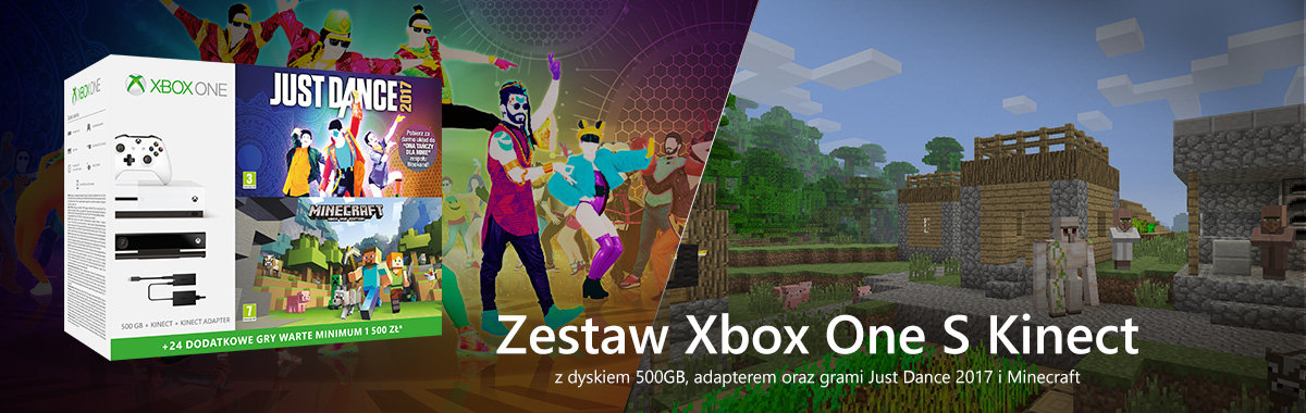 Zestaw Xbox One S Kinect