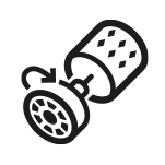 Silnik Digital Inverter pralki Samsung  WW80T534DAEAS6 w postaci grafiki 