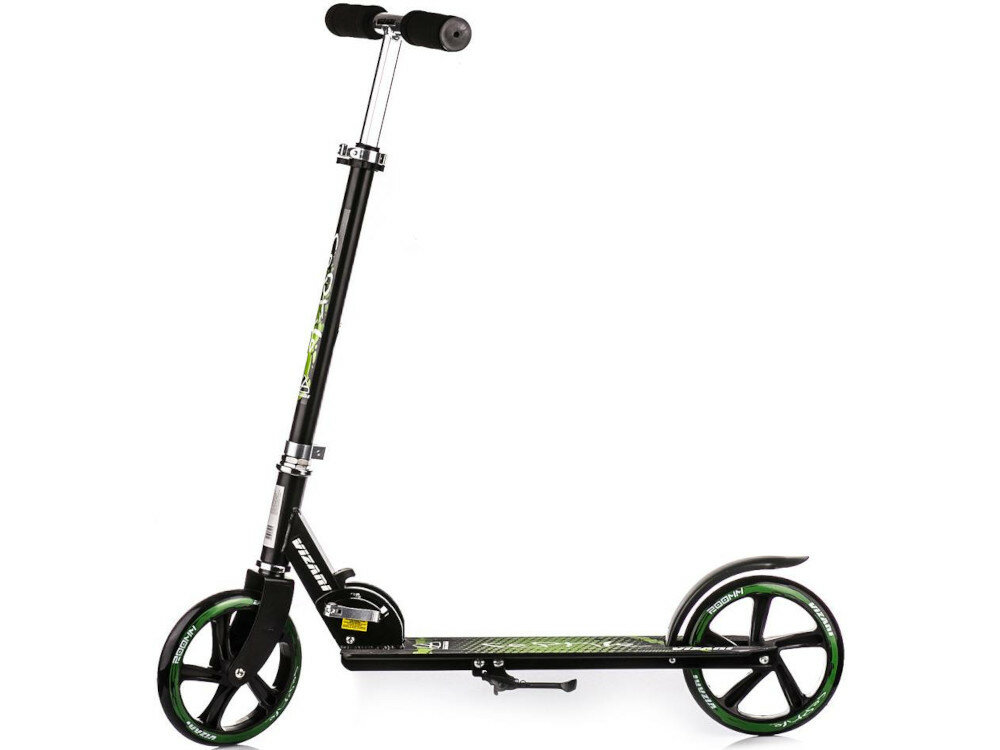 Hulajnoga VIZARI Reptile Black front skos wyglad