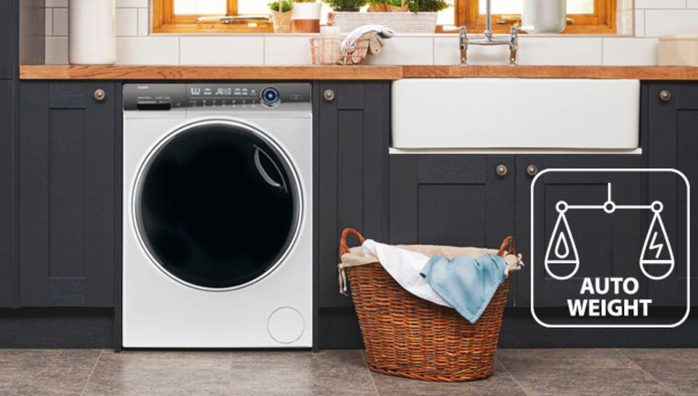 HAIER HW90G-B14979TU1S automatyka wagowa woda ubrania pranie pojemność oszczędności