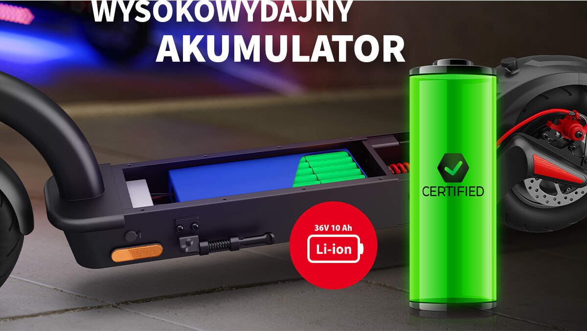 Hulajnoga elektryczna SHARP KS3CEU-B Czarny ładowanie żywotność baterii akumulator Maksymalna prędkość wyświetlacz Podłącz smartfona uchwyt na telefon Szeroki podest mata antypoślizgowa podświetlenie