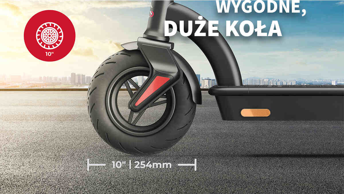 Hulajnoga elektryczna SHARP KS3CEU-B Czarny ładowanie żywotność baterii akumulator Maksymalna prędkość wyświetlacz Podłącz smartfona uchwyt na telefon Szeroki podest mata antypoślizgowa podświetlenie