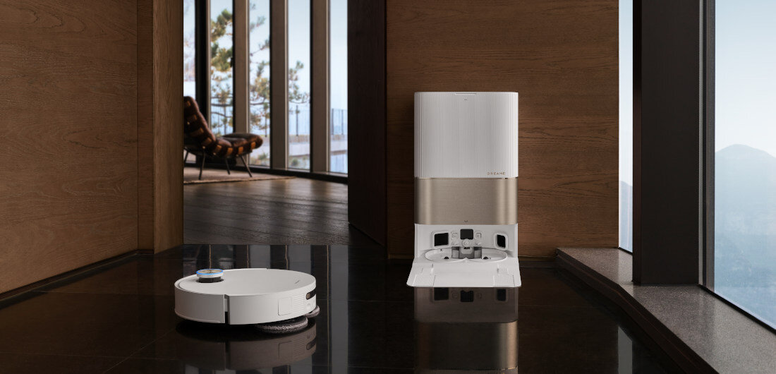 Robot sprzątający DREAME X50 Ultra Complete Biały Łatwa konserwacja czystość Płyta AceClean™ DryBoard szybkie czyszczenie mopa