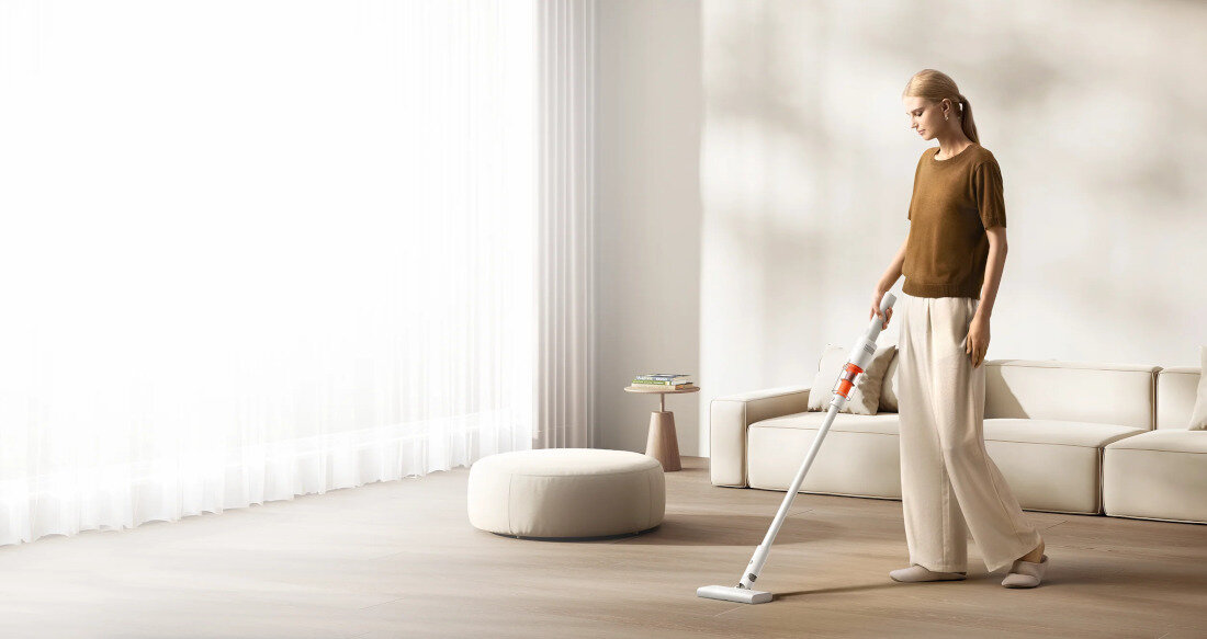 Odkurzacz XIAOMI Vacuum Cleaner P30 EU  Sprzątanie z przyjemnością wygląd prezentacja wizualizacja design tło 