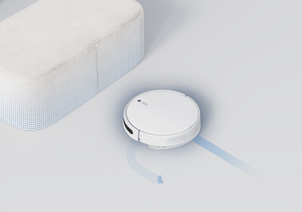 Robot sprzatajacy XIAOMI Mi Robot Vacuum-Mop 2 Lite EU sprawdza pomieszczenie w zakresie 360 stopni