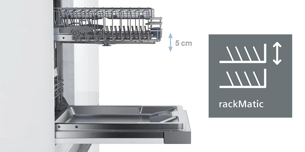 Zmywarka SIEMENS SR656X01TE - rackMatic