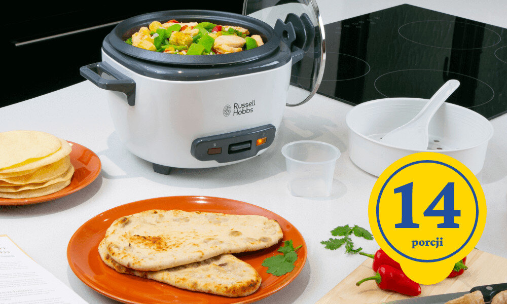 Ryżowar RUSSELL HOBBS 27040-56 do 14 porcji ryżu chilli con carne paella ilość