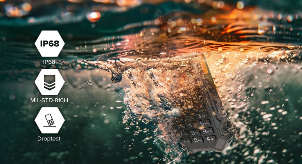 Telefon MYPHONE Hammer 6 LTE kurz woda solidnosc wykonanie