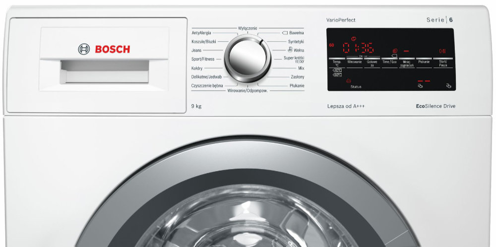 Pralka BOSCH WAT2446SPL - Programowanie czasu zakończenia prania