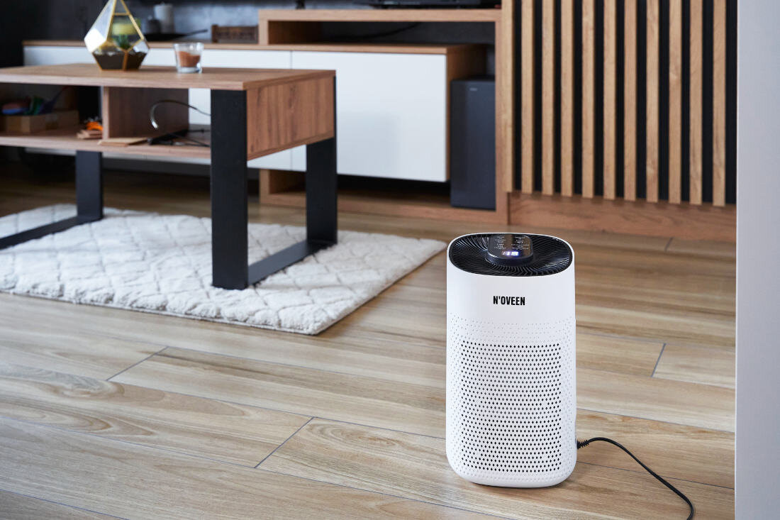 Osuszacz NOVEEN DH450 Elegancki design estetyka aranżacja kompaktowe rozmiary przenoszenie ustawienie ułatwienie komfort