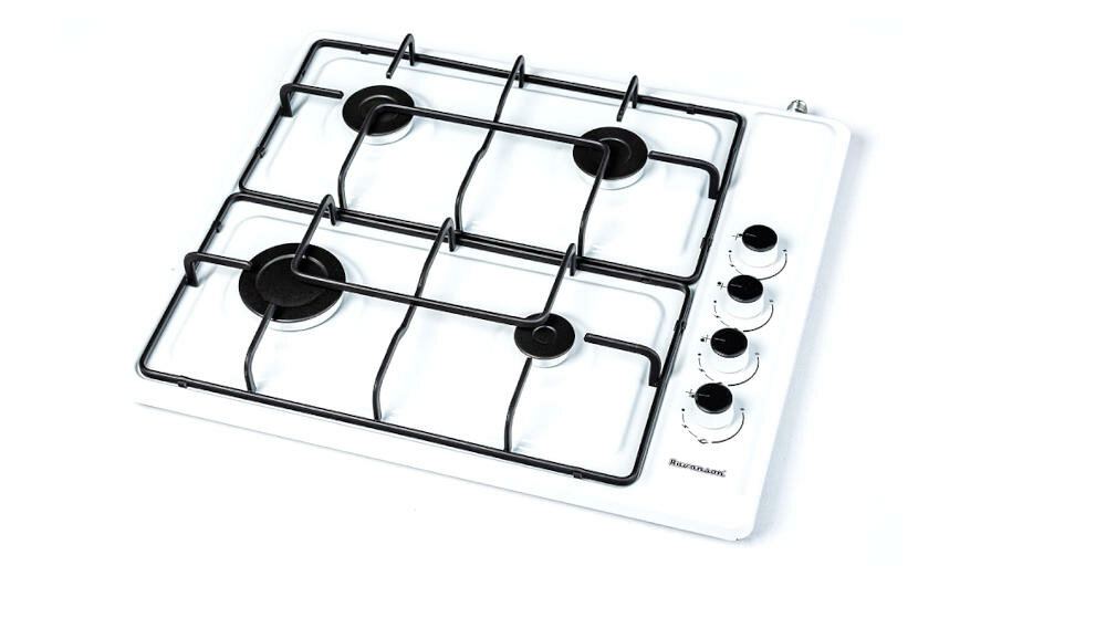 RAVANSON-K-04TNG kuchenka gazowa pola grzewcze metalowy ruszt obudowa stabilna podstawa stal emaliowana temperatury zabezpieczenie