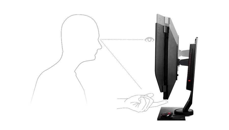 Monitor BENQ Zowie XL2536 - Regulacja Wysokości i Pochylenia