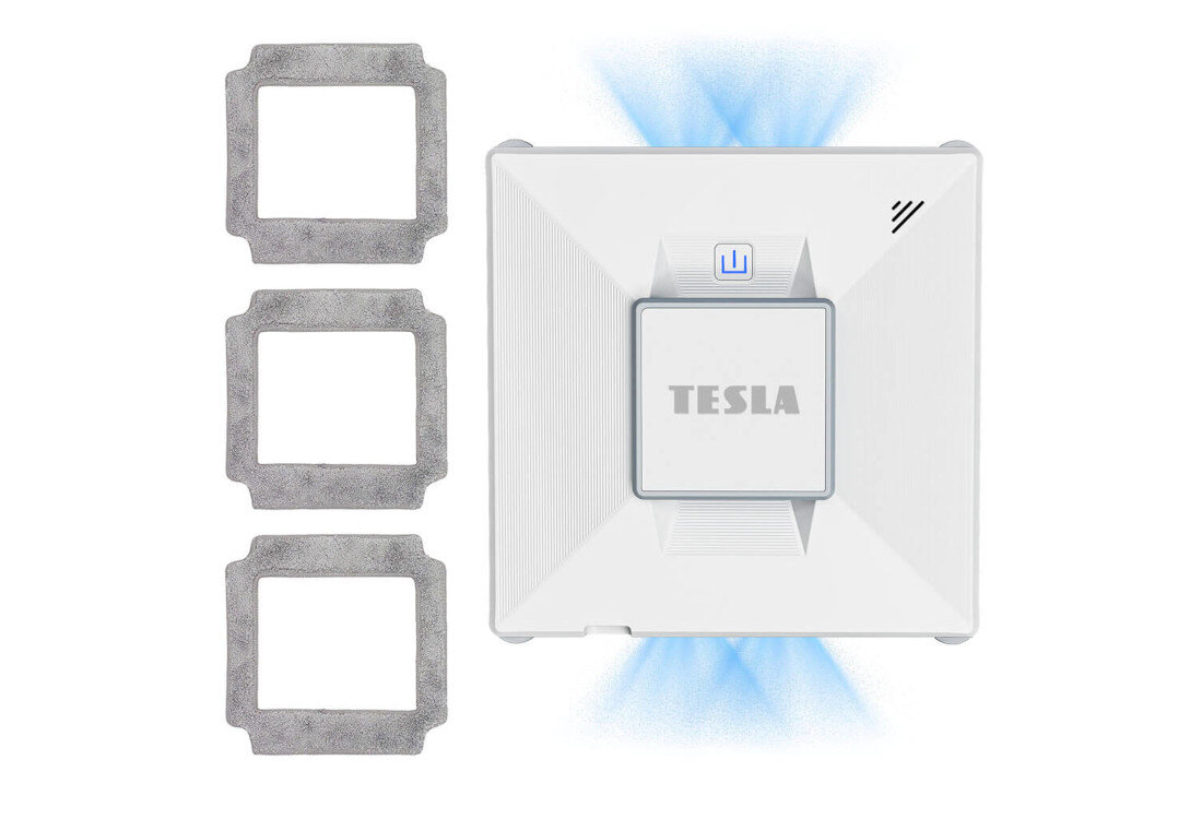 Robot do mycia okien TESLA RoboStar W800 Ekologicznie i oszczędnie wysokiej jakości mop z mikrofibry do wielokrotnego użytku Możliwość prania i ponownego zastosowania  w stronę ekologicznego i świadomego podejścia