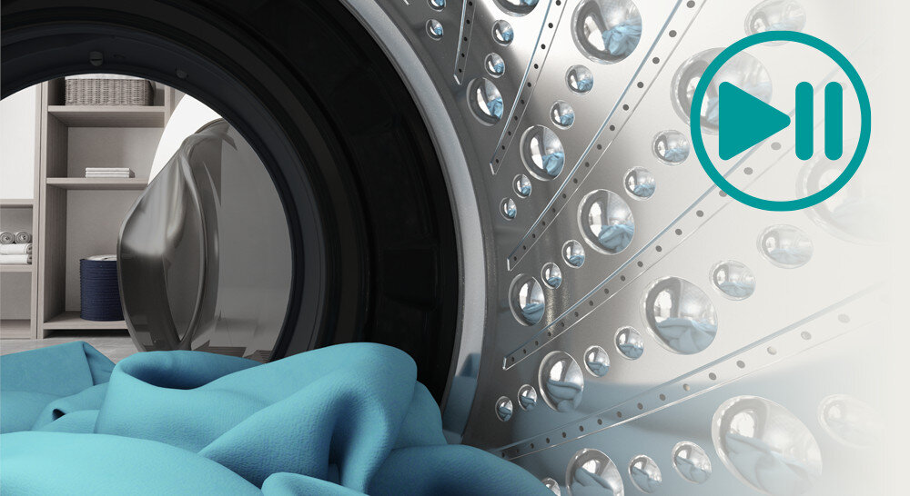 PRALKA HISENSE FRONT WF3S8043BW3 Dodawaj ubrania podczas prania start stop zatrzymanie prania dorzucanie ubrań