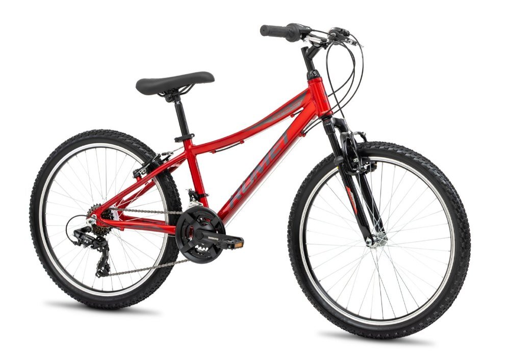 Rower młodzieżowy ROMET Rambler Jr 24130732-A 24 cale dla chłopca Czerwono-grafitowy