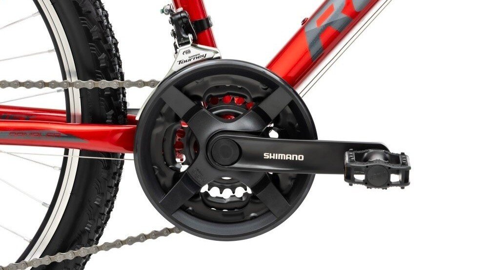 Rower młodzieżowy ROMET Rambler Jr 24130732-A 24 cale dla chłopca Czerwono-grafitowy 